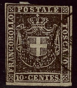 Tuscany Italy SC#19a Used F-VF hr SCV$115.00...Worth an Extra Look!