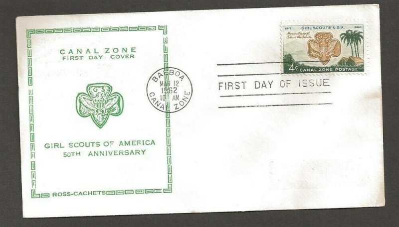 1962 Canal Zone 156 Girl Scouts FDC - Ross Craft