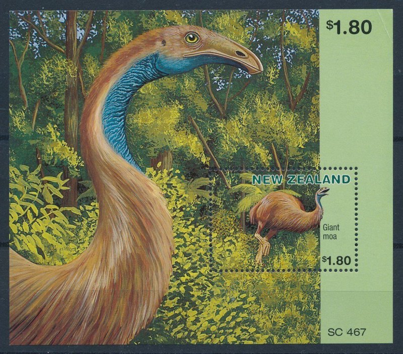 [111883] New Zealand 1996 Birds v�gel oiseaux Giant moa Souvenir sheet MNH