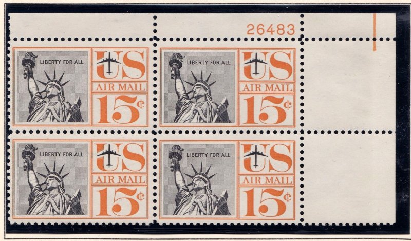 United States Plate Block      C58      MNH OG