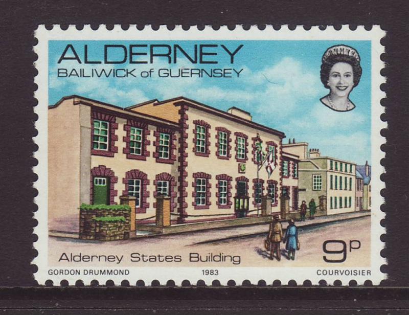 1983 Alderney 9p U/M SGA3