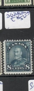 CANADA  (P1409B)  KGV 8C LEAF  SG 299  MOG 