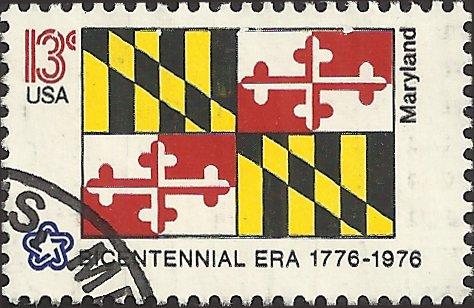 # 1639 USED STATE FLAG MARYLAND