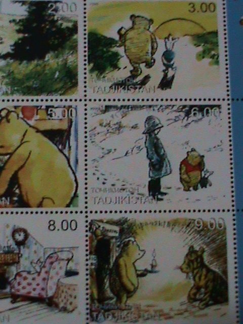 ​TAJIKISTAN-1999-DINSEY CARTOONS- WINNIE THE POOH-MNH-SHEET VF-LAST ONE