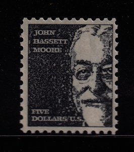 1973 John Bassett Moore Sc 1295 $5 black, untagged MNH single stamp (P