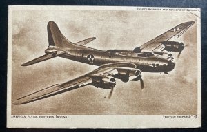 1943 USA Air Force PO 637 Picture Postcard Cover To York PA American Flying