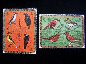 BURUNDI - SCOTT#337-342,C132-C137 - CS - BLK 4 - USED - CAT VAL $19.20