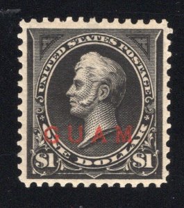 Guam 1899 $1 Perry, TI - OG MNH - SC# 12 - Cats $700.00. (ref# 239465)