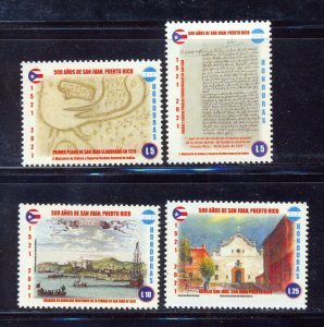 Honduras. 500 Anniversary of San Juan, Puerto Rico. Issued NOV/19/2021 MNH