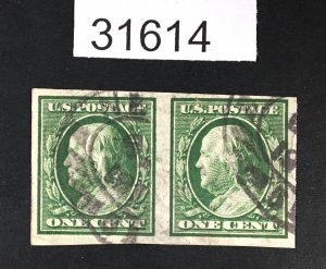 US STAMPS # 343 USED PAIR LOT #31614