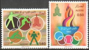 Algeria 1980 Sc#642/643 MOSCOW OLYMPIC GAMES Set (2) MNH