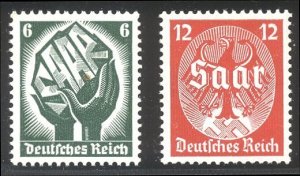 GERMANY BELOW 40% of CAT. SALE - #444-45 Mint NH