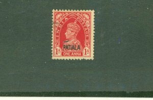 PATIALA   INDIAN STATE 101 USED SCV $3.75 BIN $1.85
