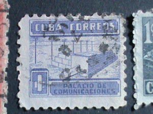 ​CUBA-1954-SC#519//528 10 OVER 70 YEARS OLD CUBA FAMOUS  USED STAMPS-SET-VF