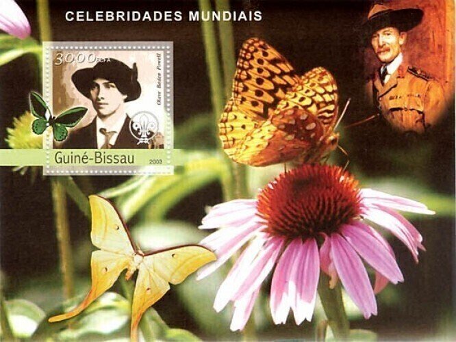 Guinea-Bissau MNH S/S Butterflies & Baden Powell 2003
