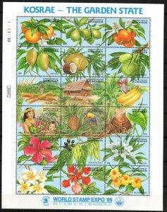 Micronesia Stamp 103  - Fruits and flowers of Kosrae