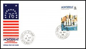 Montserrat 359 Sailing Ship U/A FDC