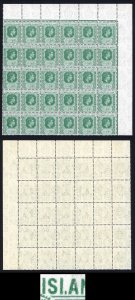 Leeward Is SG96a 1/2d Emerald Block of 30 inc ISI.ANDS Cat 238++ pounds