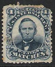 RO116b - Private Die - Match and Medicine Stamp