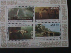 ​REPUBLIC OF SOUTH  AFRICA SC#400 FAMOUS PAINTINGS FROM NATIONAL GALLERY S/S