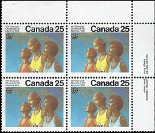 CANADA   #683 MNH UPPER RIGHT PLATE BLOCK (2)