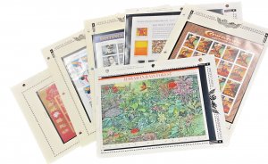 US Comm 2010 Partial Set of 6 44 c MNH sheets on 3 Ring Album Pages FV $36