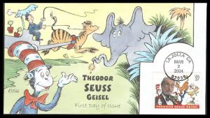 #3835 Theodor Seuss Geisel Collins FDC