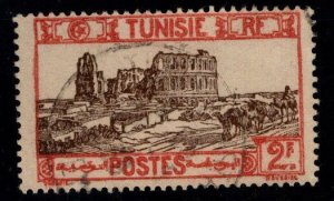 Tunisia Scott 103 used  stamp lightly canceled