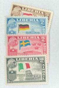 Liberia #368-370/C114  Single (Complete Set)
