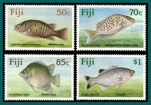 Fiji 1990 Freshwater Fish, MNH  #619-622,SG806-SG809