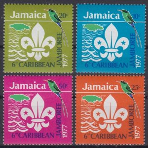 Jamaica SC#427-430 Sixth Scout Jamboree (1977) MNH