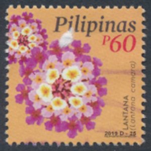 Philippines  60p  2019 Used Flowers Lantana  see details & scan