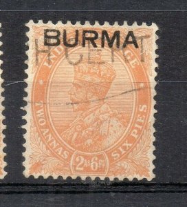 Burma 1937 Early Issue Fine Used 2a.6p. Optd NW-167060