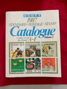 SCOTT 1987 standard catalog countries of A-F, volume 2