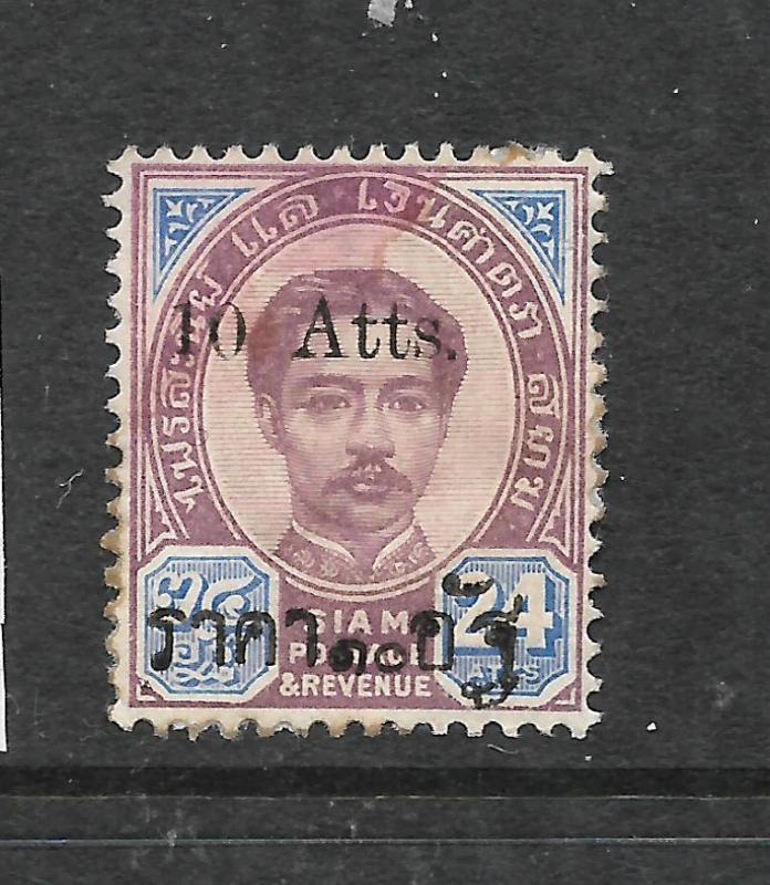THAILAND  1898-99  10a on 24a   KING   MNG   Sc 64