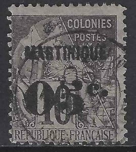 Martinique 1890 SC 12 Used 