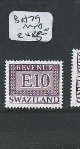 SWAZILAND (P1907B) MODERN REVENUE E10  BH79  MNH