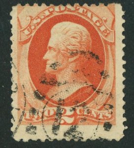 USA #178 Andrew Jackson 2c Postage Stamp 1875 A45a Used