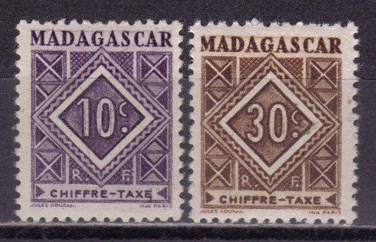 Madagascar J31-32 MNH FVF cv .40