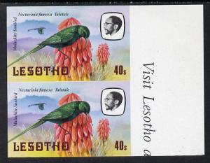 Lesotho 1981 Malachite Sunbird 40s def in unmounted mint ...