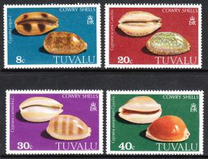 Tuvalu 1980 Cowry Shells 129-32 MNH