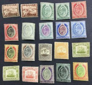 MOMEN: MALTA SG #45-63,45a,47b,60a MINT OG H £350 LOT #60234