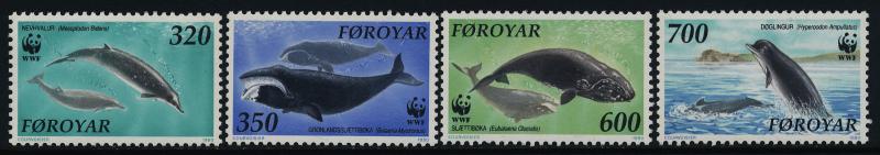 Faroe Islands 208-11 MNH Whales