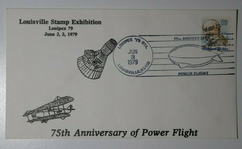 LOUIPEX 75th Anniv Power Flight  Louisville KY 1979 Philatelic Expo Cover