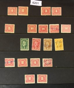 US STAMPS # REVENUES COLLECTION MINT OG NH/H/USED CAT. $ LOT #6201