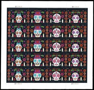 U.S.#5640-5643 Day of The Dead 58c FE Pane of 20, MNH.