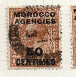 Morocco Agencies French Zone 1919-24 Issue Used 50c. Optd Surcharged NW-180643