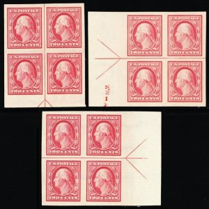 344, Mint HR 2¢ Superb Three Arrow Blocks CV $69 - Stuart Katz