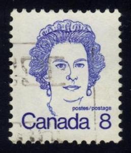 Canada #593 Queen Elizabeth II, used (0.25)