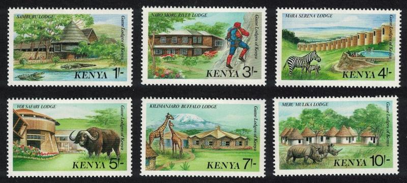Kenya Zebra Rhino Buffalo Giraffes Game Lodges 6v SG#451-456